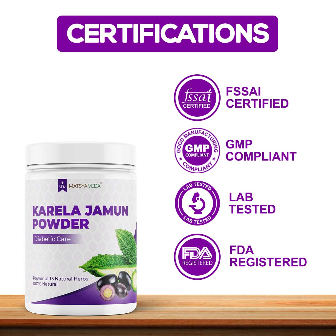 Matsyaveda Karela Jamun Powder: Ayurvedic Diabetes Care