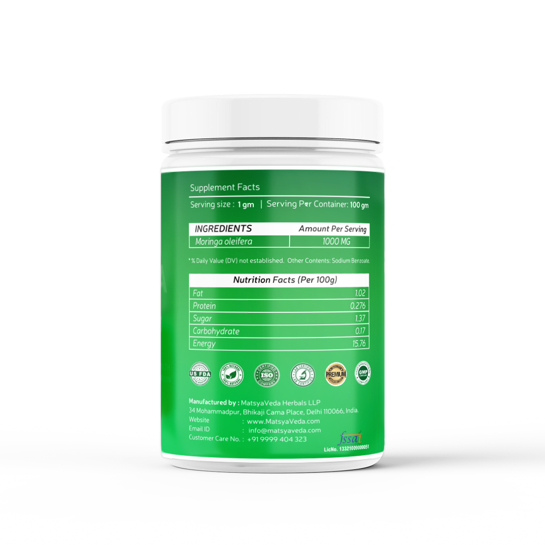 100% Natural Moringa Powder