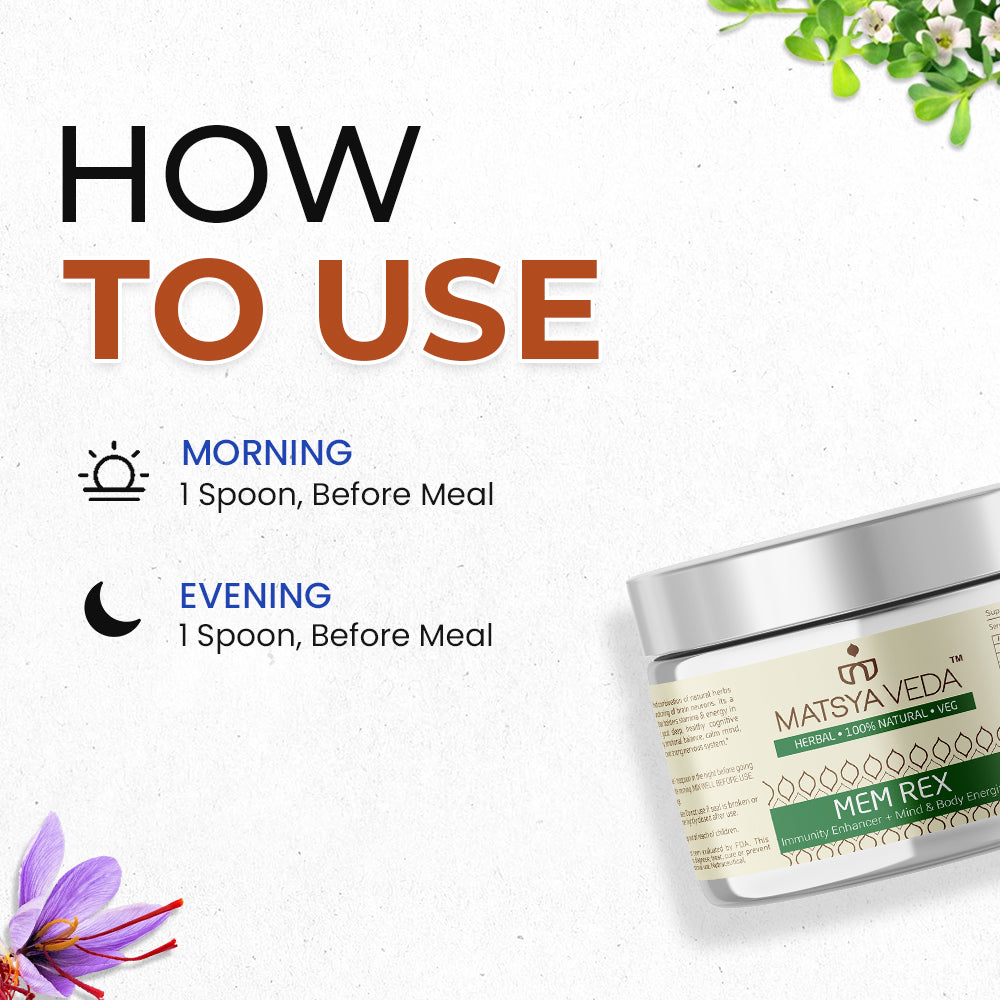Memrex: Complete Brain Nutrition, Helps With Stress, Improves Attention, Sleep Quality & Strengthens the Brain Cells