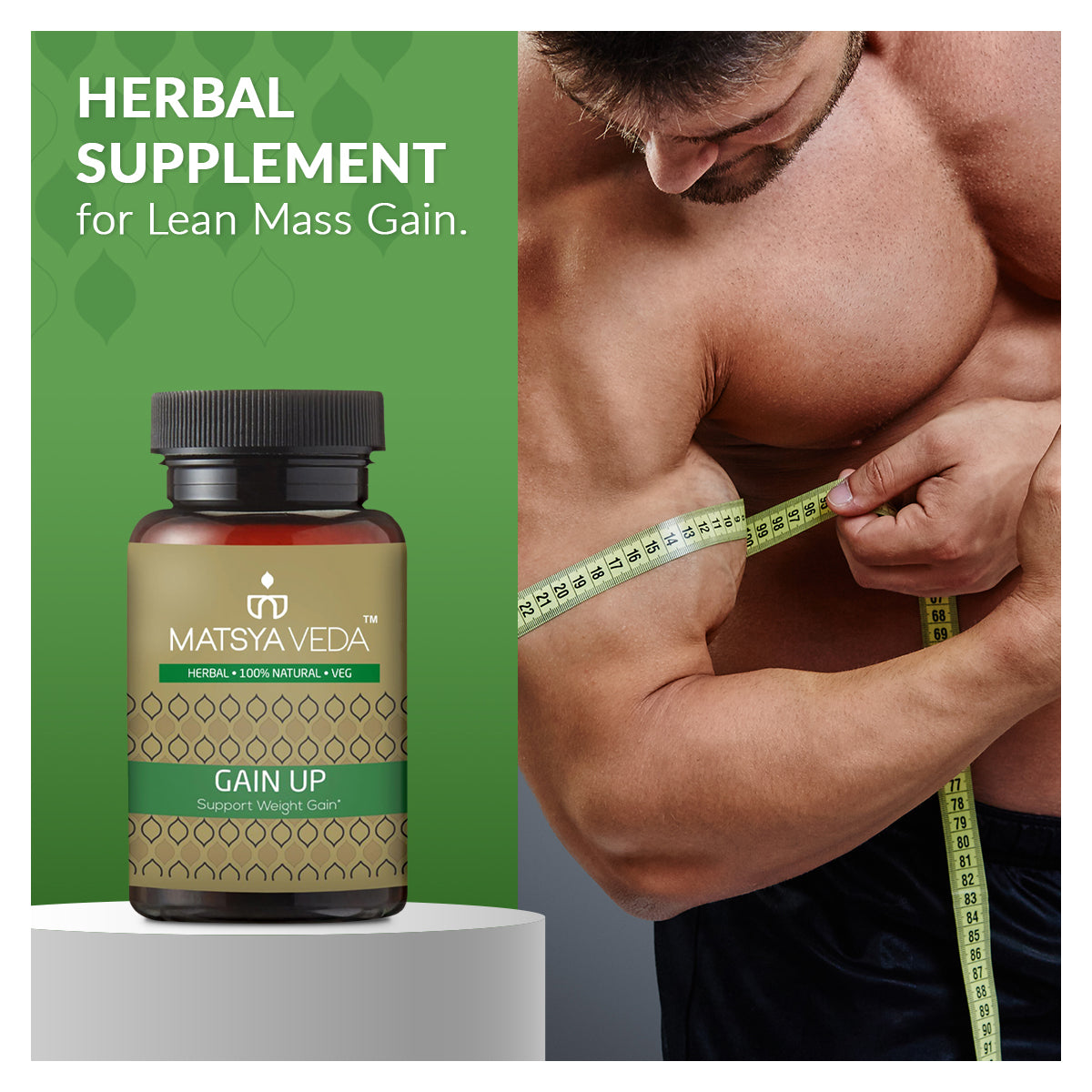 Gain Up For Enhanced Stamina & Weight Gain - 60 Capsules