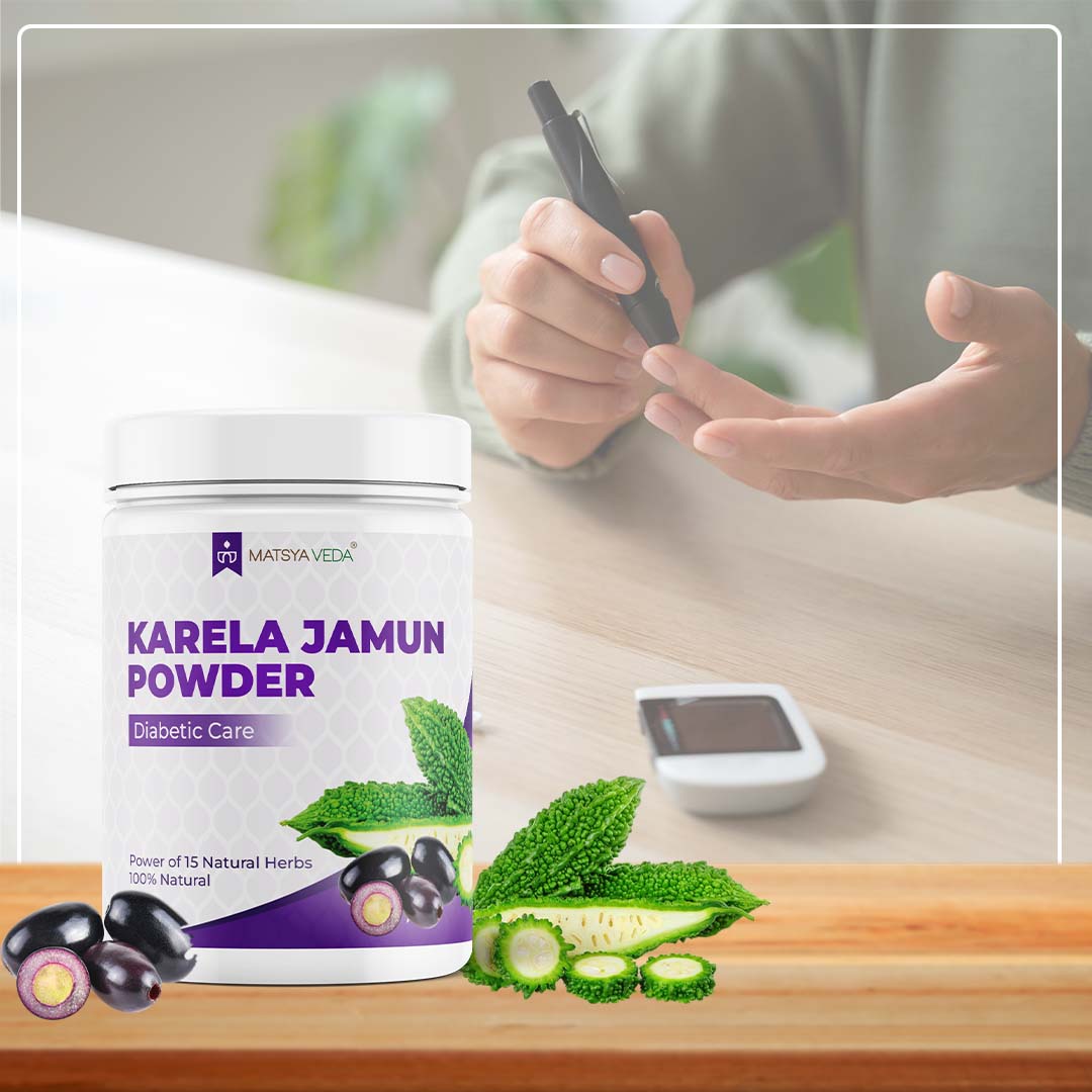 Matsyaveda Karela Jamun Powder: Ayurvedic Diabetes Care